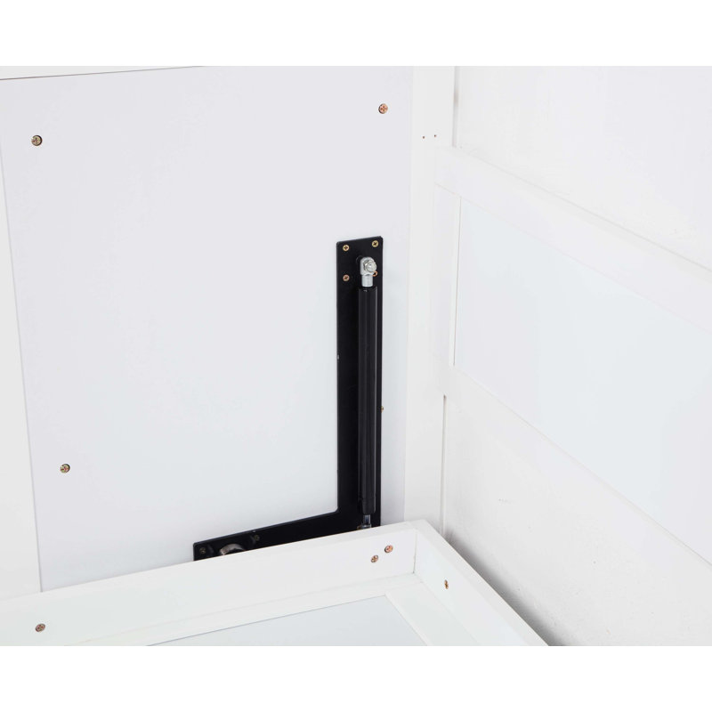 Armoire-lit escamotable Wallacia, Blanc