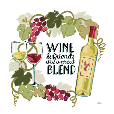 Vin et amis V sur fond blanc