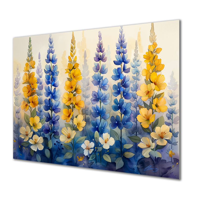 Barbour - Lupin, impression d'art mural, H 16 po x l 32 po x P 1 po, Métal métal
