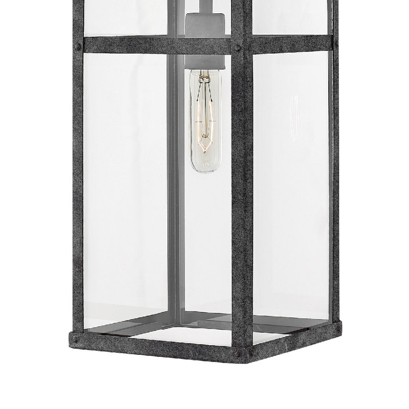 Porter 1 -Bulb 19" H Outdoor Hanging Lantern, Bronze