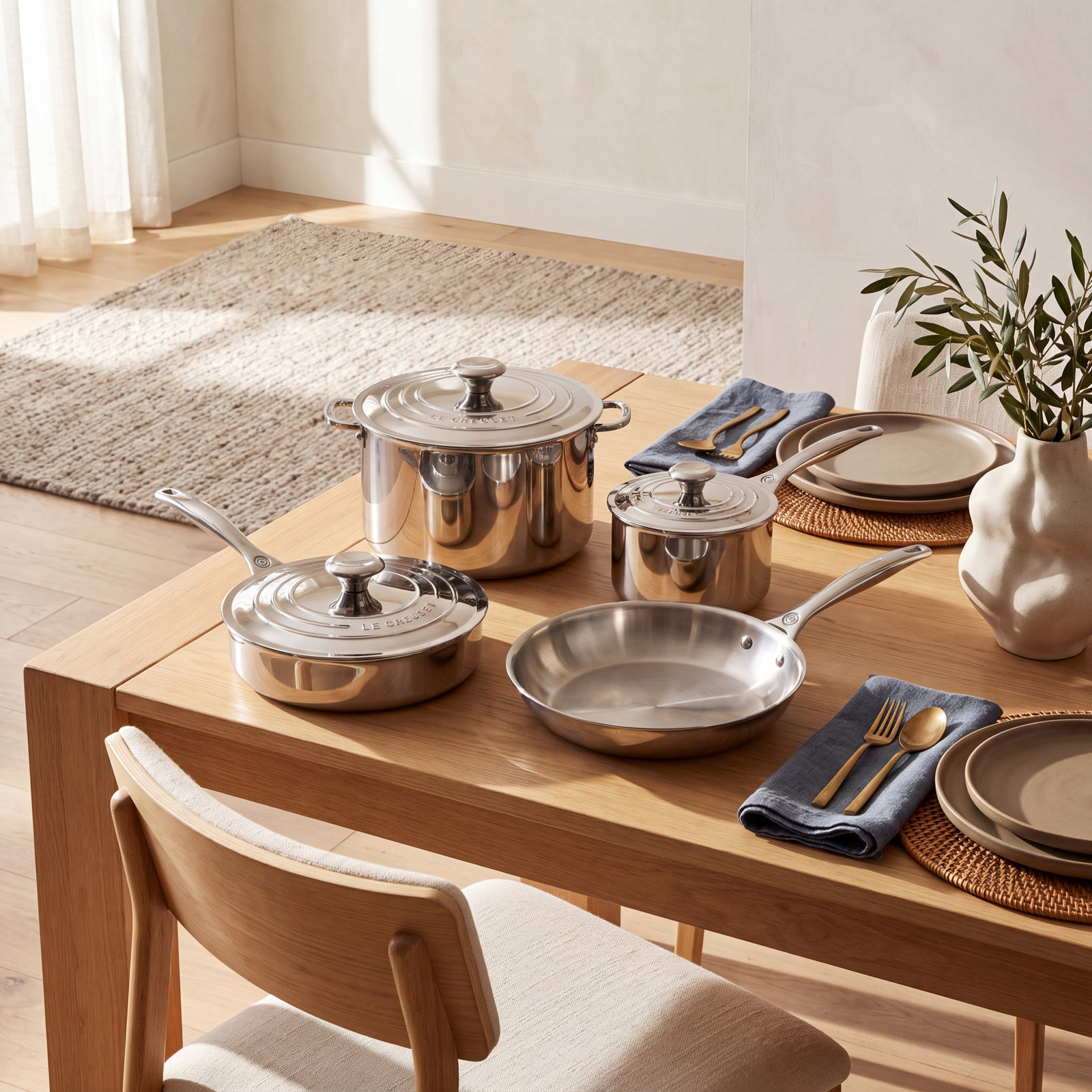 Le Creuset Stainless Steel 7-Piece Set