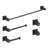 Cubic 5 - Piece Bathroom Hardware Set-58850954