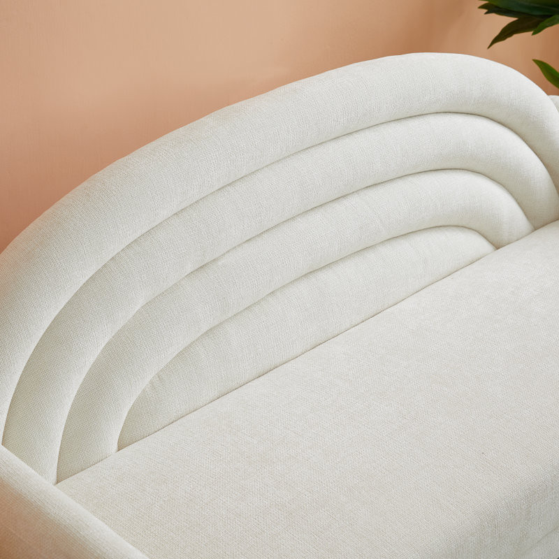 Upholstered Accent Chair, Ivory