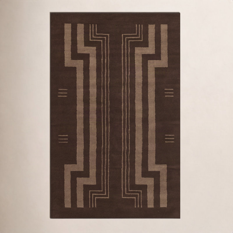 Hallum Wool Area Rug, Rectangle 8' x 10'