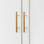 The Aristocrat Ribbed Brass Bar Pull For Cabinet Doors and Drawers 7.4" Inch Length
