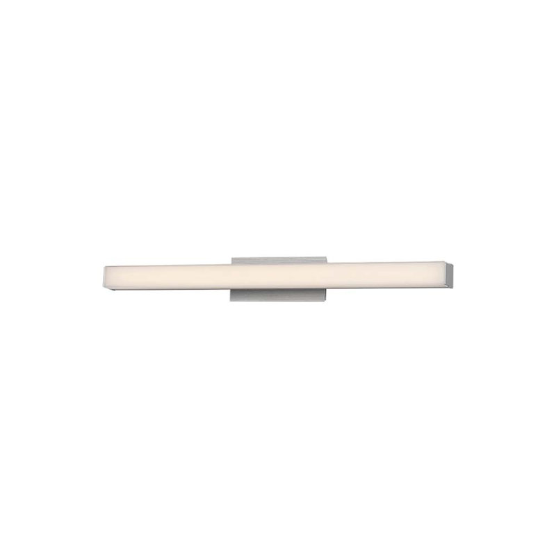 Brink 1 - Light LED Bath Bar, 3" H x 24" W x 2.75" D, Brushed Aluminum, 3000K