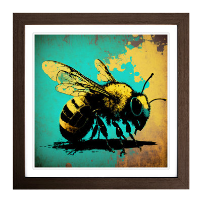 Bee Pop Art - Framed Print