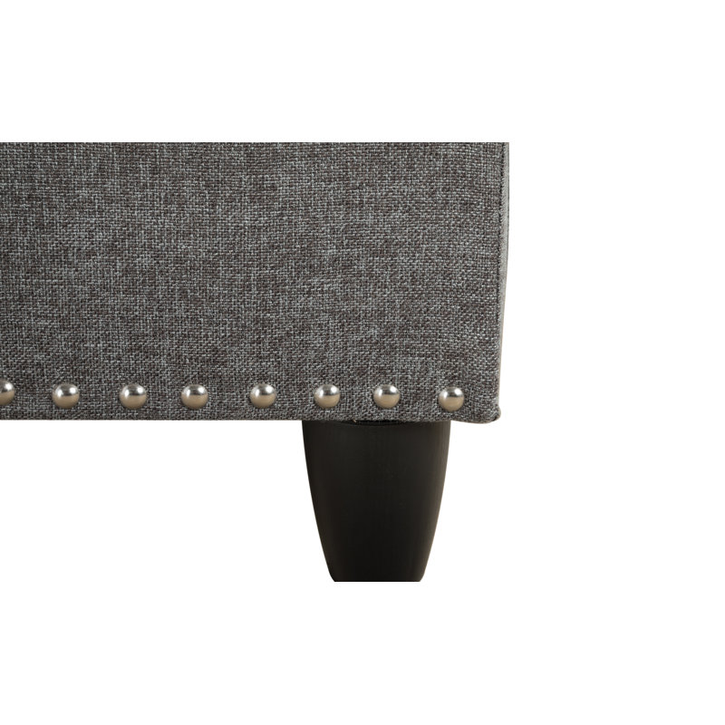 Manervia Upholstered L-Shaped Sectional, Gray, Right Hand Facing
