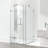 Monteray 34" W x 34" D x 73" H Hinged Frameless Shower Enclosure with 3/8  Clear Glass-50807749
