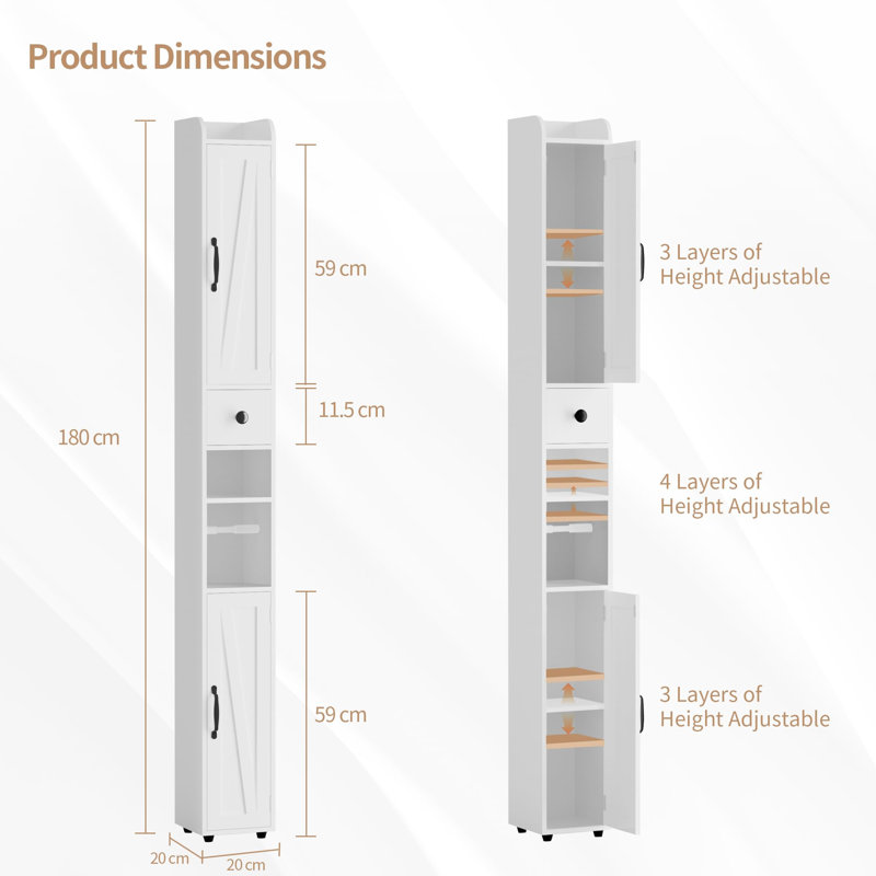 Freestanding Linen Cabinet