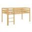 Lit mezzanine simple en bois avec échelle incluse