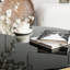 Table basse circulaire en acier inoxydable