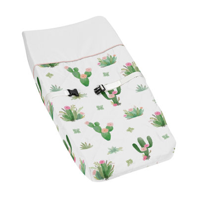 Housse de matelas à langer floral Cactus
