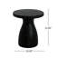 Table d'appoint d'extérieur en travertin MGO