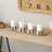 Stainless Steel Metal 4 Candle Decorative Silver Candelabra with Attached Tray-1891494023