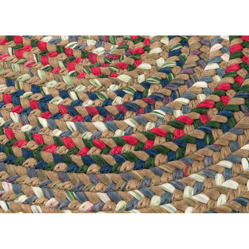 Tapis réversible Roxborough Park - beige paille, Ovale 8 pi x 11 pi