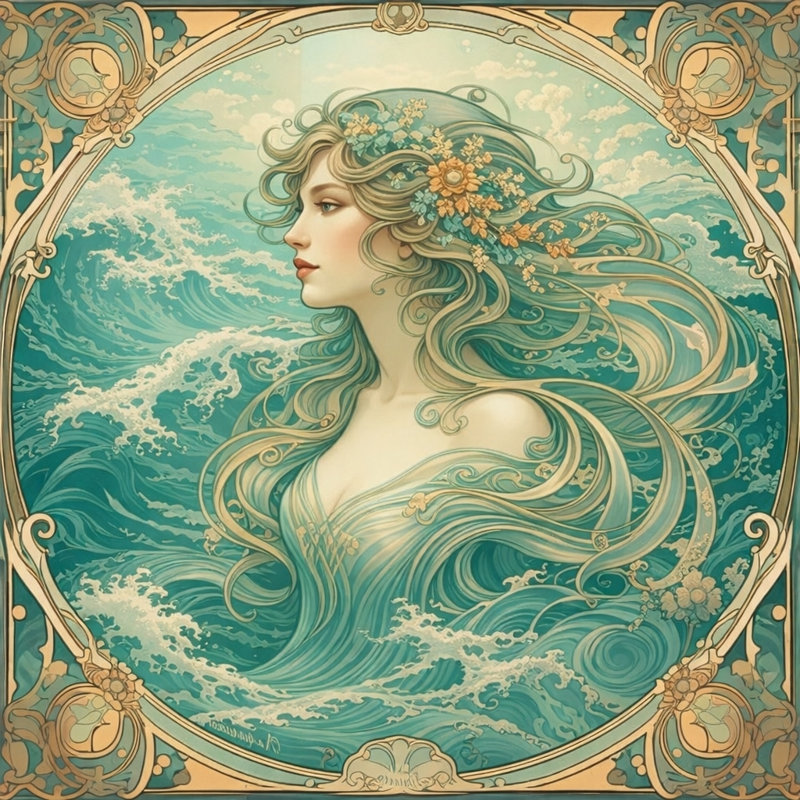 Art mural sur toile tendue Gentle Coast, L 12 po x H 12 po x P 1 po