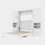 Lit escamotable double avec placard et tiroirs-260775501