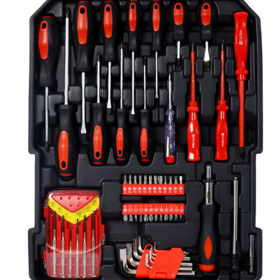 Cainhoe 899Pcs Home Maintenance Tool - Rolling Silver Toolbox With Drawers Ideal For Household And Garden Jobs 899 Repair Collection 4 Homeowners Gardeners