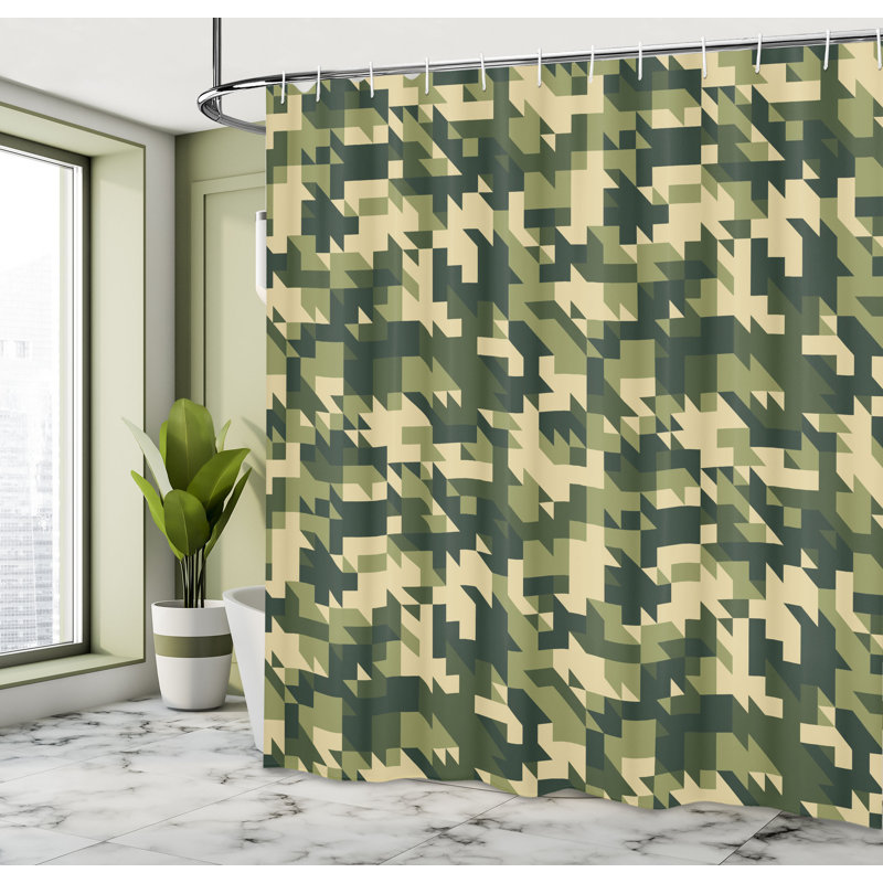 Shower Curtain with Hooks Included, 84"H x 69"W
