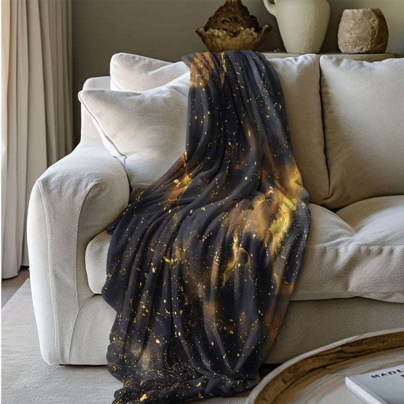 Interstellar Cosmos Adventure - Couverture Sherpa de qualité supérieure 1 pièce, Grand lit