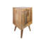 Leonardo 36cm W Solid Wood Bedside Table