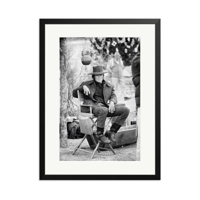 Clint Eastwood Relaxing On Set