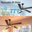 Ventilateur de plafond standard 64 pouces à 6 pales avec DEL intégré et télécommande-2091563363-2091563364