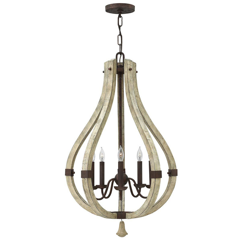 Beloit 5 - Light Iron Rust Lantern Pendant