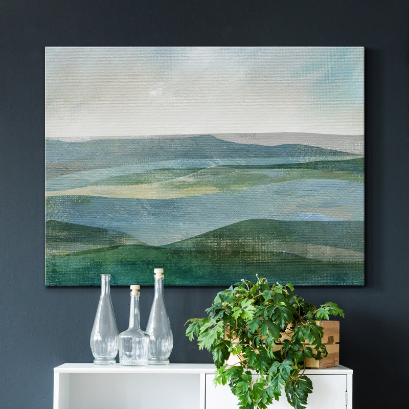 " River Valley " Watercolor Print, 12" H x 8" W x 1" D