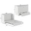 Lit escamotable en bois massif avec station de charge et matelas Kindig-23569781-71855950