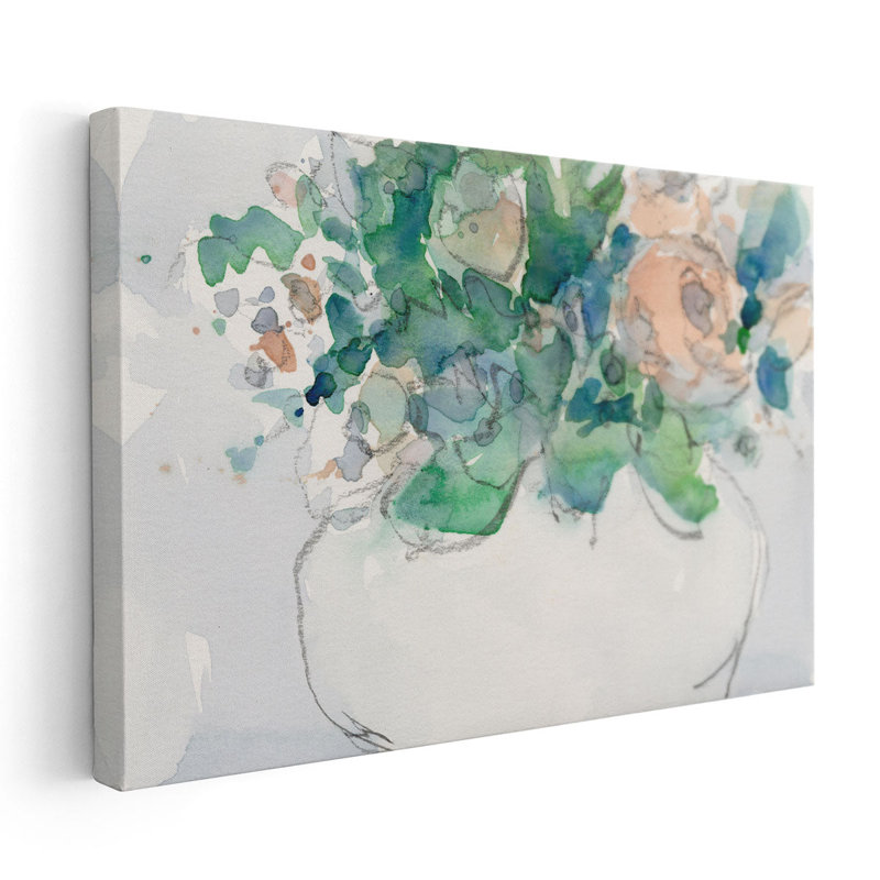 «Pastel Arrangement II», reproduction d'art sur toile, H 32 po x l 48 po