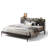 Industrial Bed Frame With Storage Headboard-696373658-696373654
