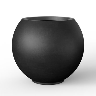 7,9 po Petit pot à fleurs rond en béton / avec trous de drainage