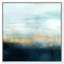 Reproduction d'art sur toile bleu doré, poudre dorée sur brume, éclaboussure d'océan moderne pour le salon-72505271-72505273