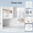 Frameless Mirror Cabinet Wall-Mounted Storage Cabinet with Storage and Adjustable Shelf-782165269
