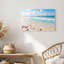 «Gallery Wrap», art mural sur toile pour le salon, la chambre à coucher, le bureau ou le vestibule - décoration murale décorative avec scène de plage-129056850-129056852
