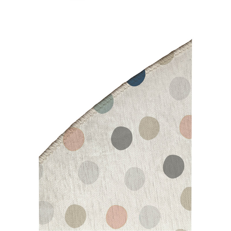 Always Polka  Kids Play Mat, Round 5'