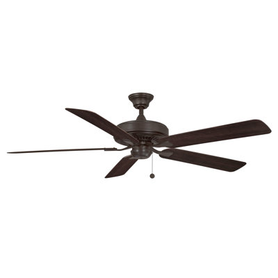 Edgewood 60 inch Indoor/Outdoor Ceiling Fan - Dark Bronze with Dark Walnut blades