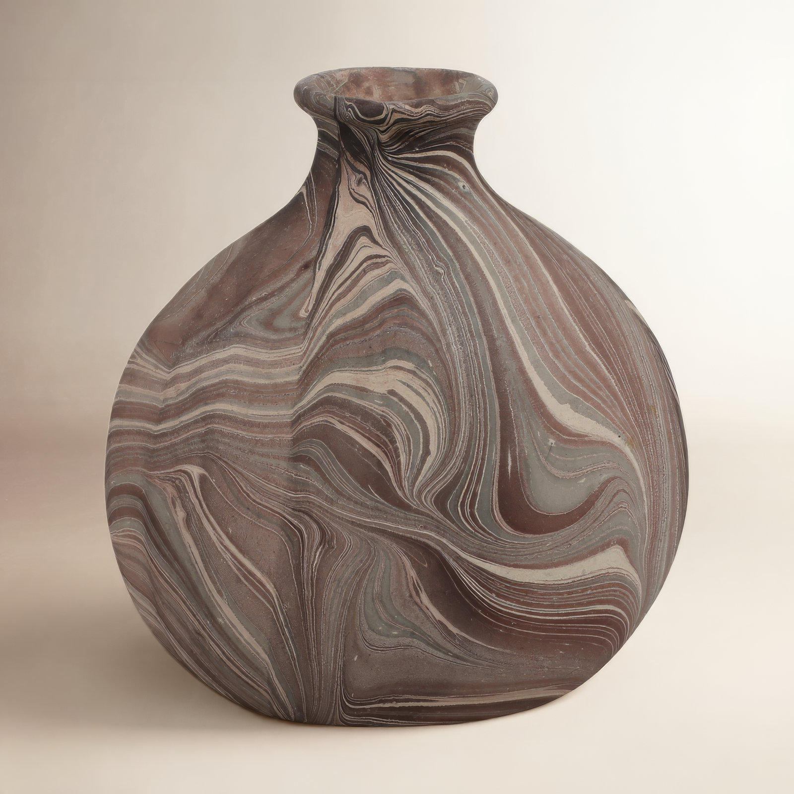 14" Georgietta Medium Brown Omix Vase