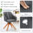 Iridessa Faux Leather Swivel Armchair-1066340802