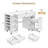53″W Pull-Out Sewing Craft Table with Storage,Mobile Sewing Machine Desk with Drawers & Adjustable Cabinet-123302687