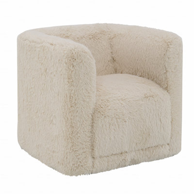 Fauteuil beige sable avec fonction pivotante