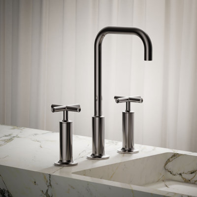 Purist Widespread Faucet with Cross Handles