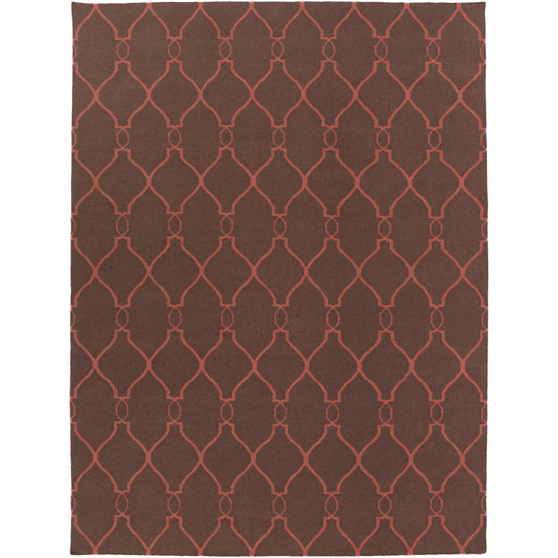Larksville Wool Geometric Indoor Rug, Rectangle 8' x 11'