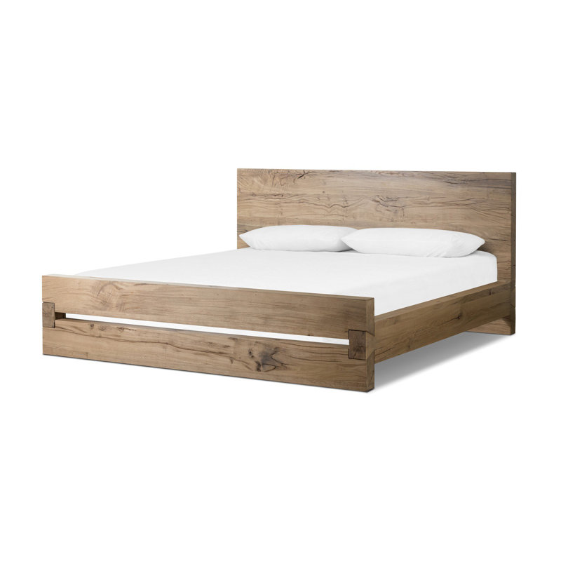 Lia Bed-Natural Reclaimed French Oak-Queen, King
