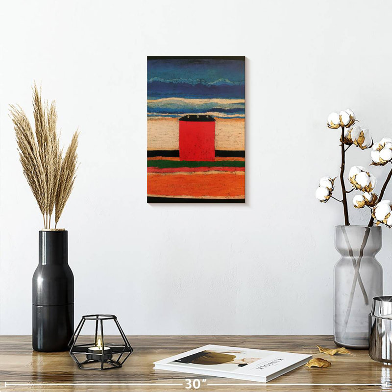 Avery Red House, 12" H x 8" W