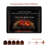Uptown 33" Infrared Electric Fireplace Insert Heater with Trim Kit, Compatible with Alexa & Google