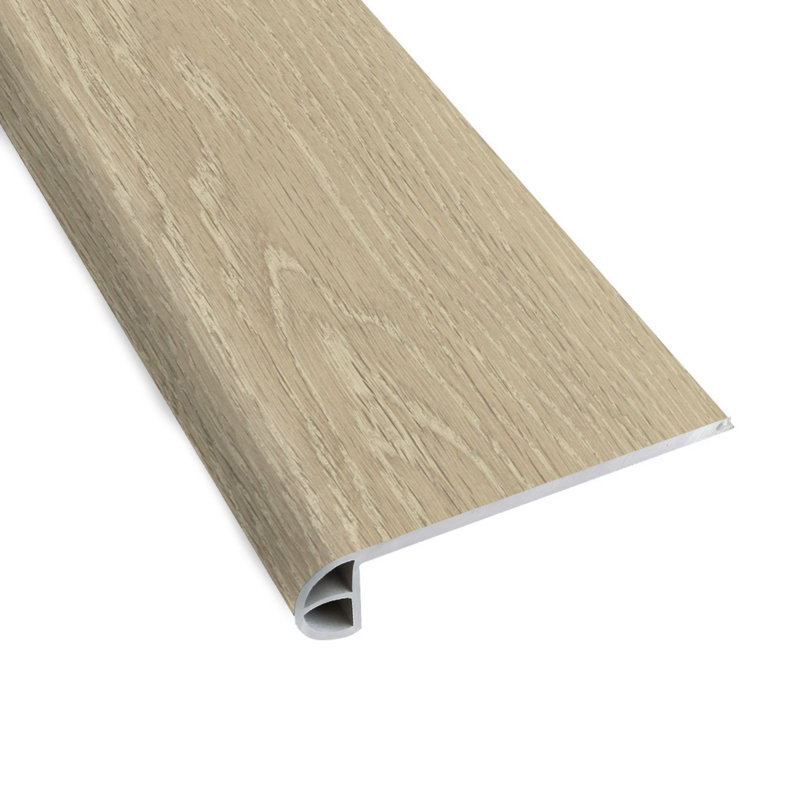 Almond Prefinished Waterproof Vinyl Stair Nose Trim