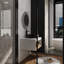 Meuble-lavabo mural 30 po avec lavabo rond et rangement ouvert-129386709